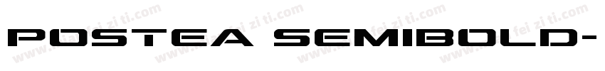 Postea Semibold字体转换